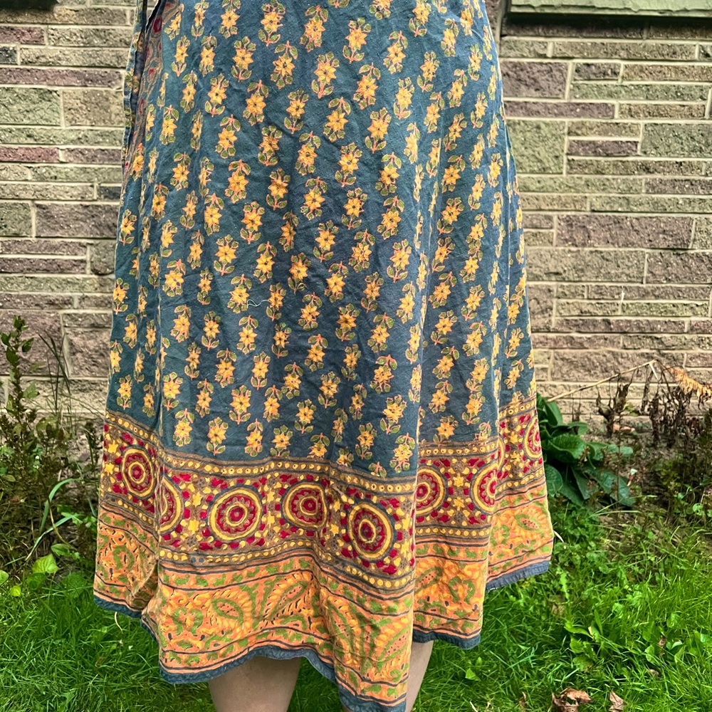wrap skirt made by Sport Whirl designed by Jeanne Campbell. Vintage size 6